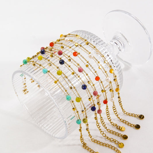 Layer beads natural stone bracelets