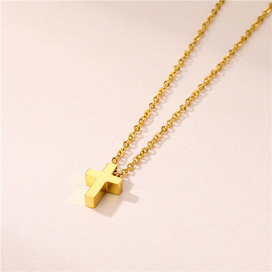 Mini cross necklace