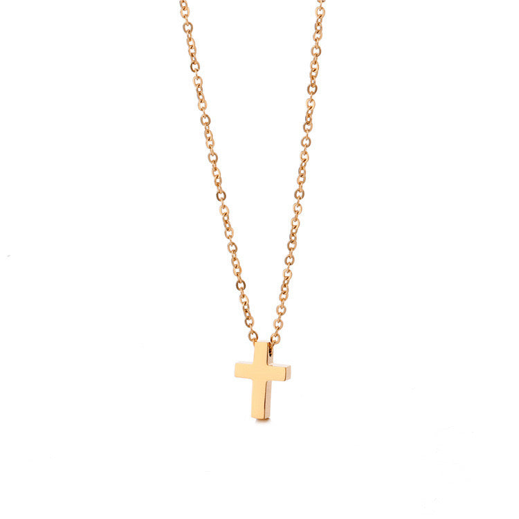 Mini cross necklace