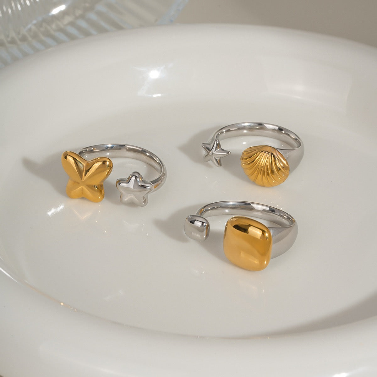 Two tones mix rings