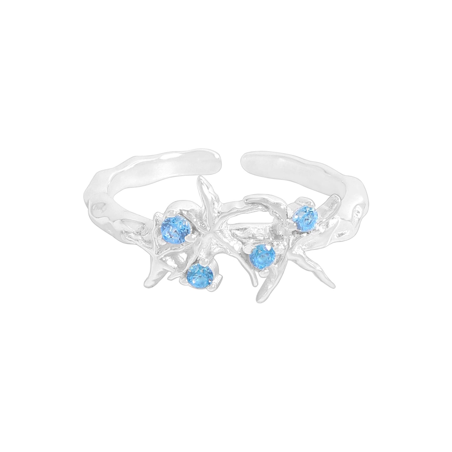 Sterling silver ocean world rings