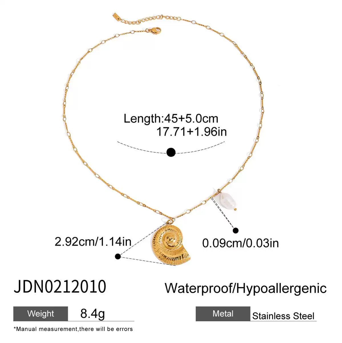 Shepard shell necklace
