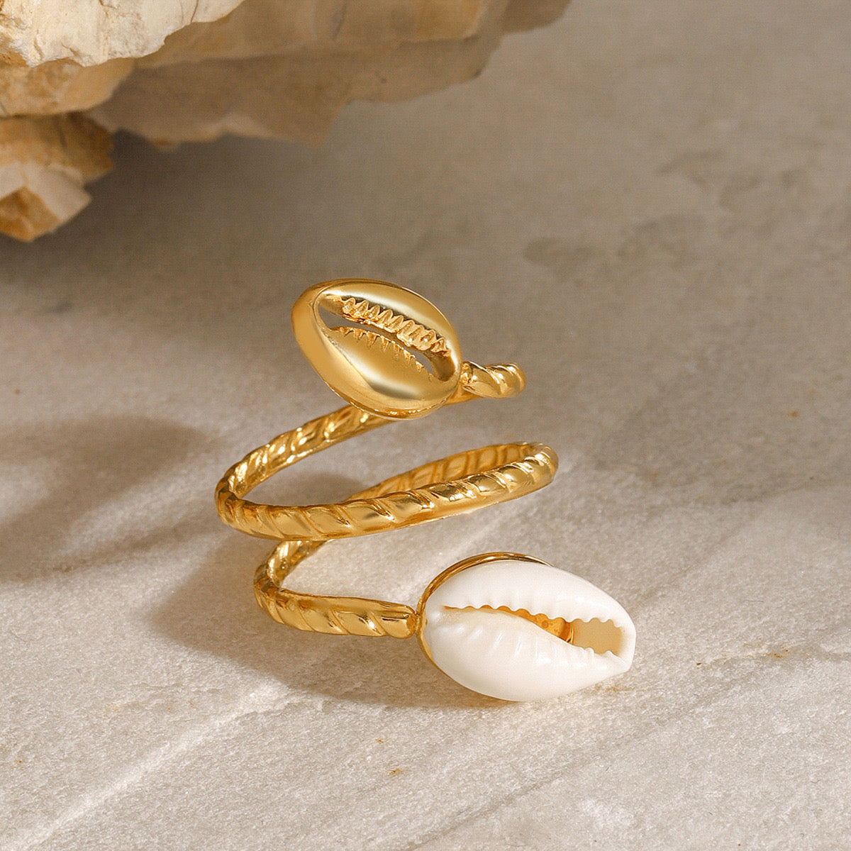 Bondi sea shell ring