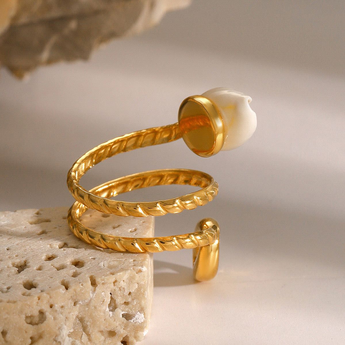 Bondi sea shell ring