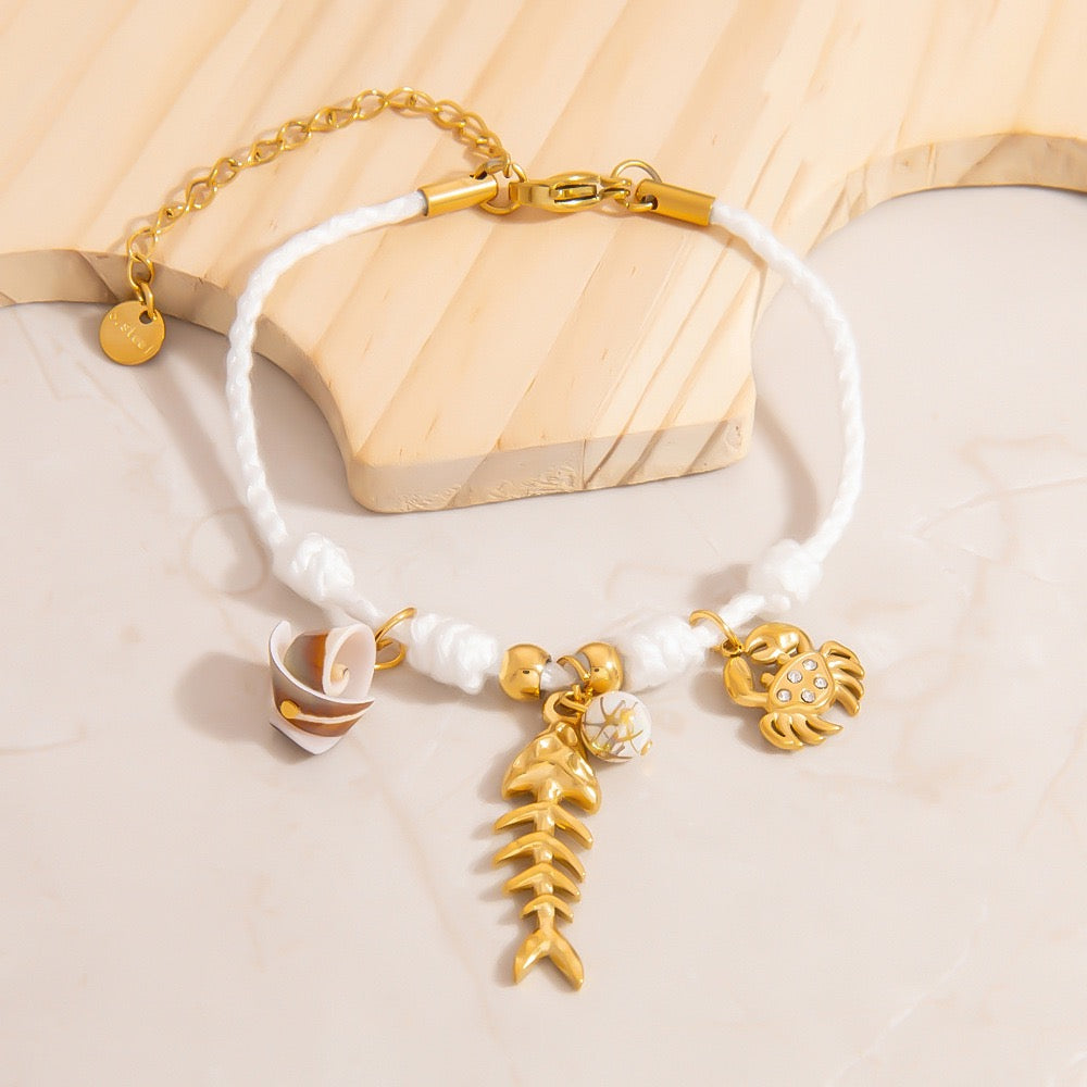 Braid charm bracelets