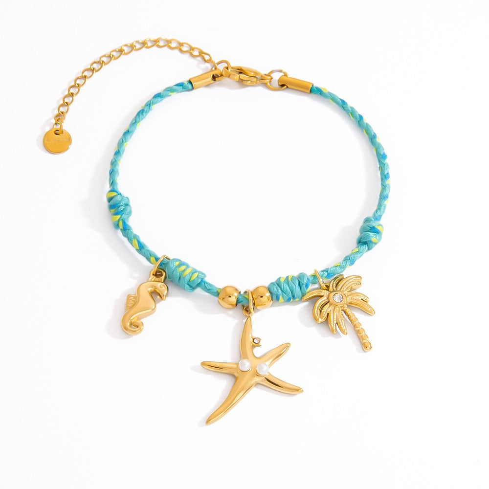 Braid charm bracelets