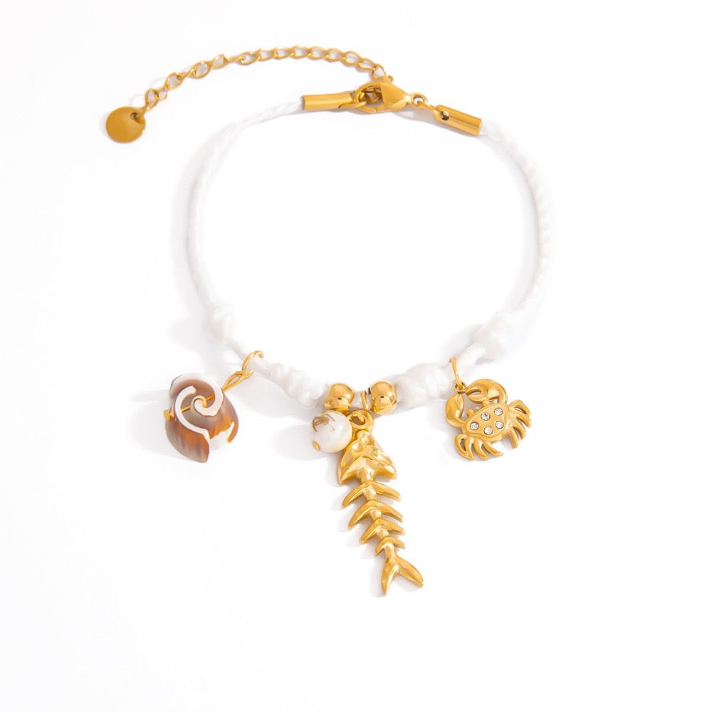 Braid charm bracelets