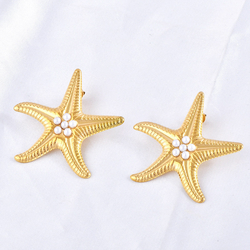 Sea star earrings