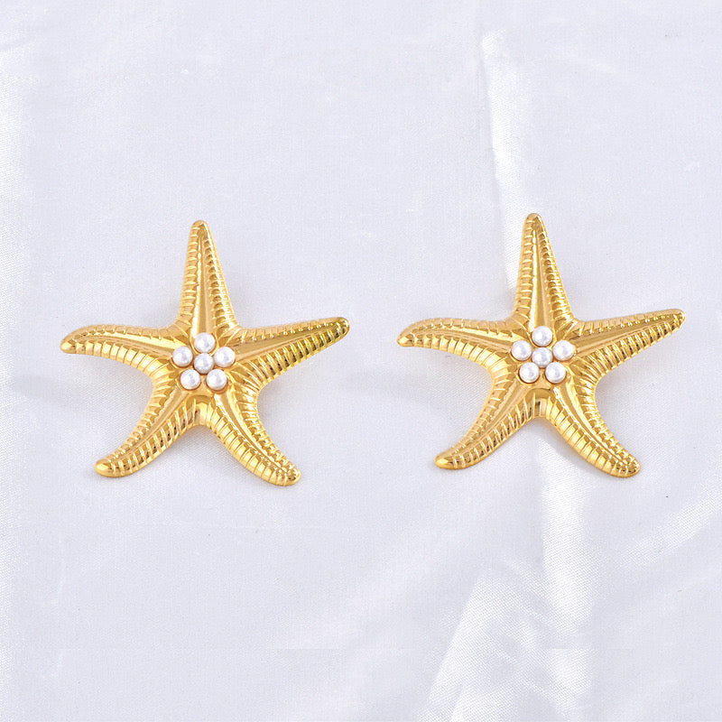 Sea star earrings