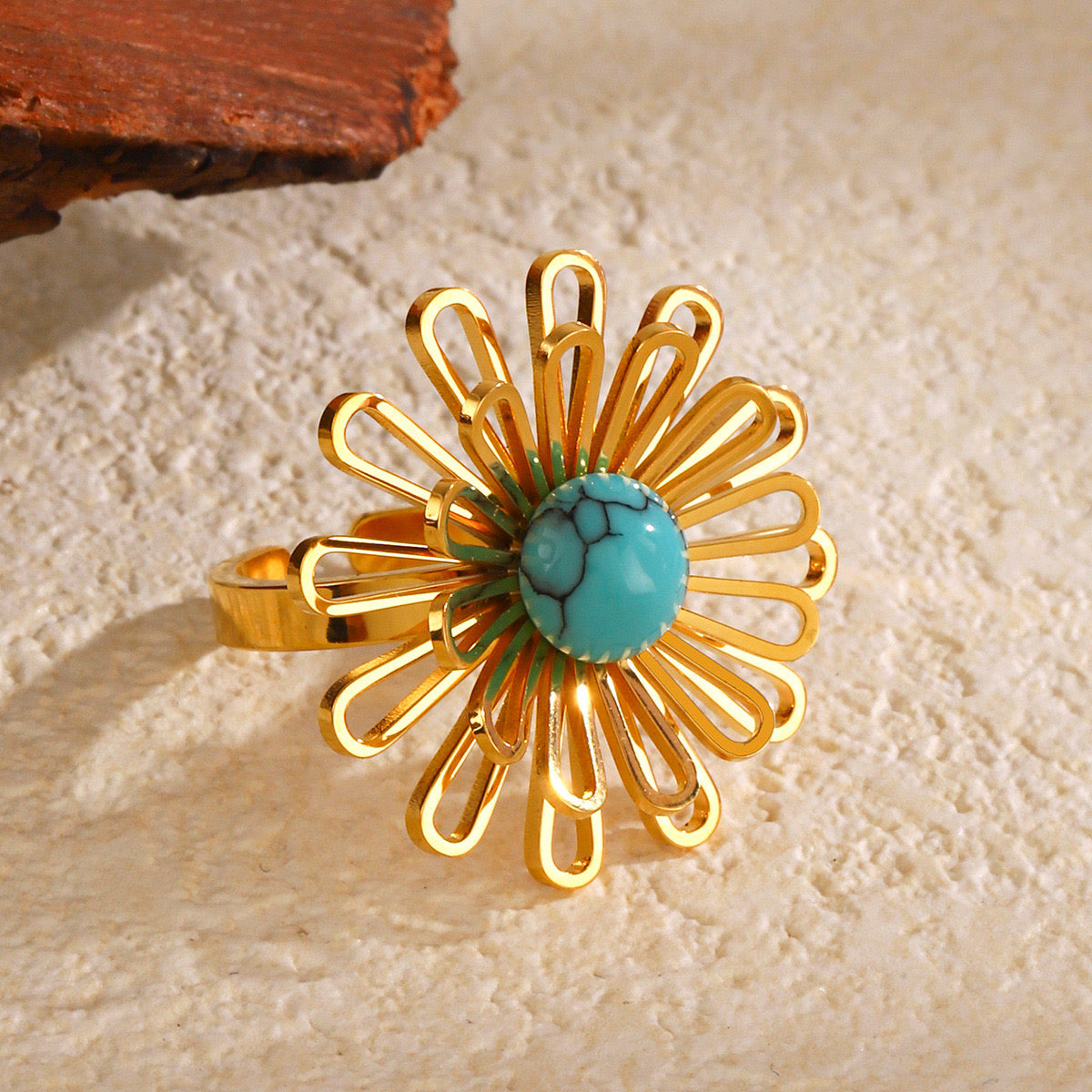 Blue turquoise daisy collection