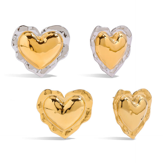 Lace heart earrings