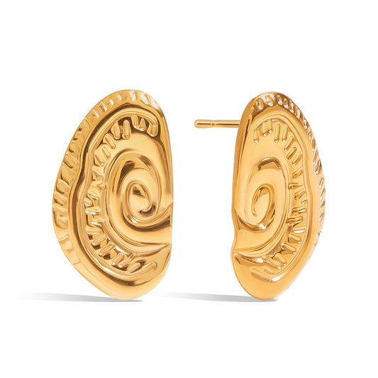 Beach swirl earrings