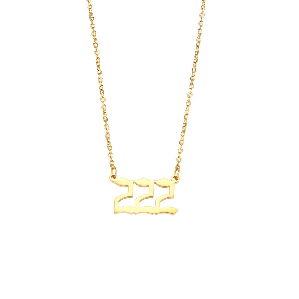 Angel's number necklace