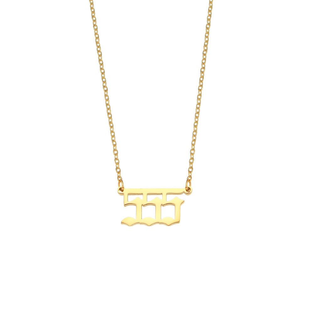 Angel's number necklace