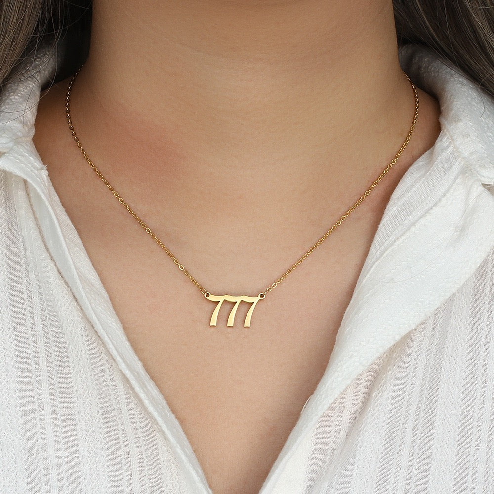 Angel's number necklace