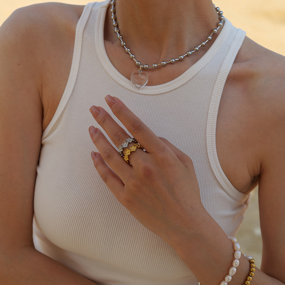 Bondi flower rings