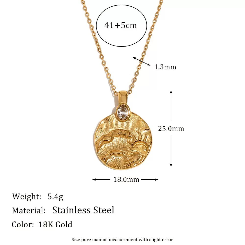 Beach wave necklace