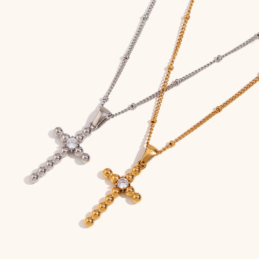 Shinning cross necklace