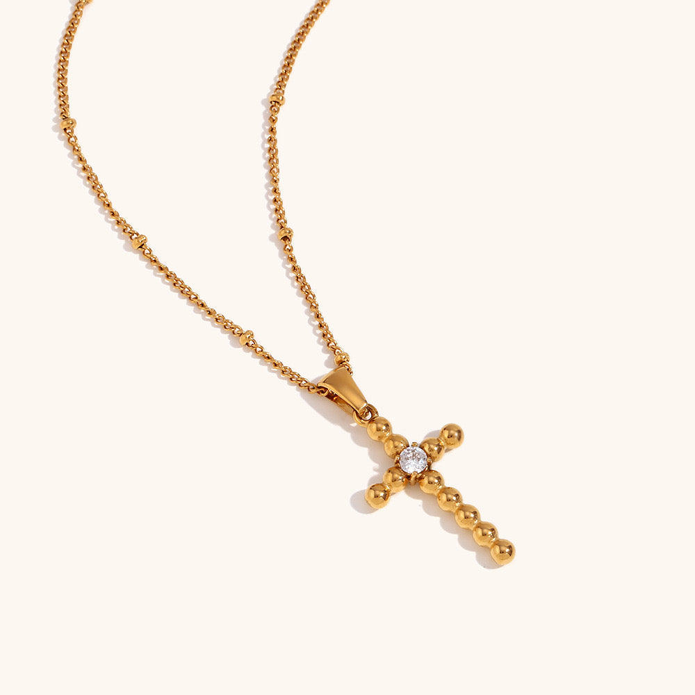 Shinning cross necklace