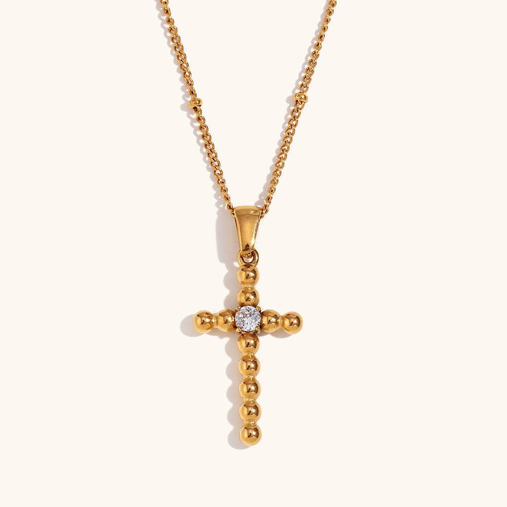 Shinning cross necklace