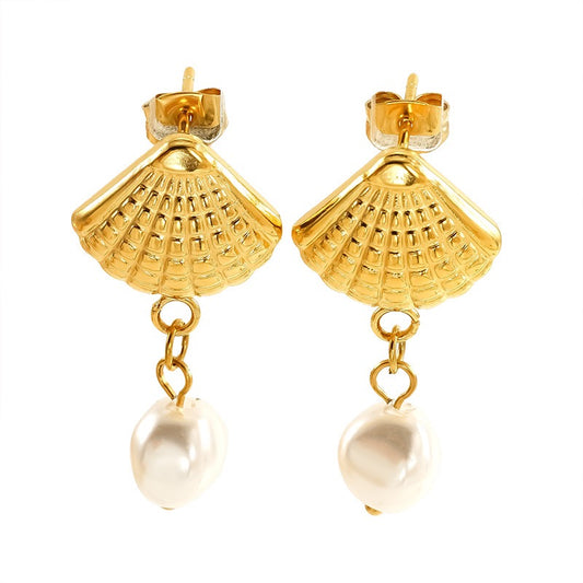 Shealla Shell beady earrings
