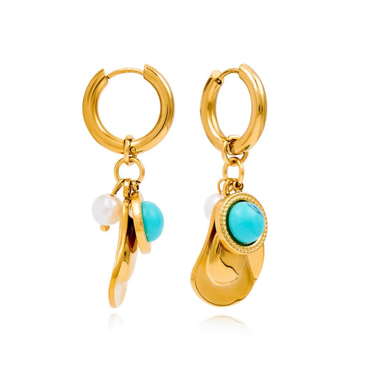 Blue turquoise hat hoops