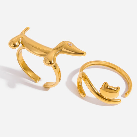 My lovely Cat and dog rings