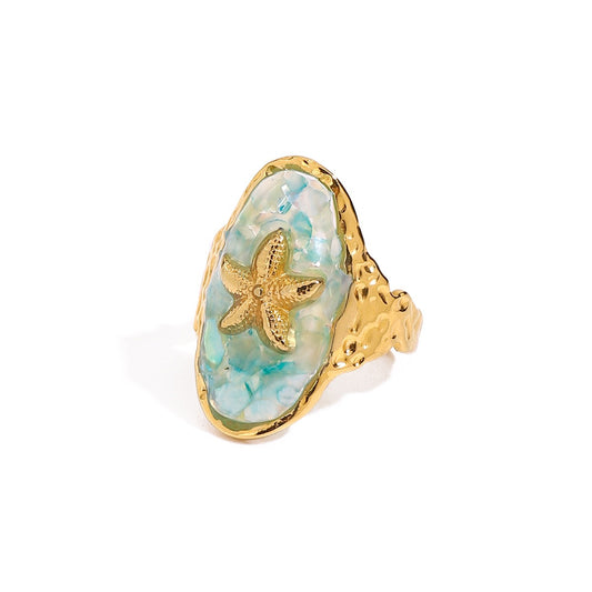 Blue starfish rings