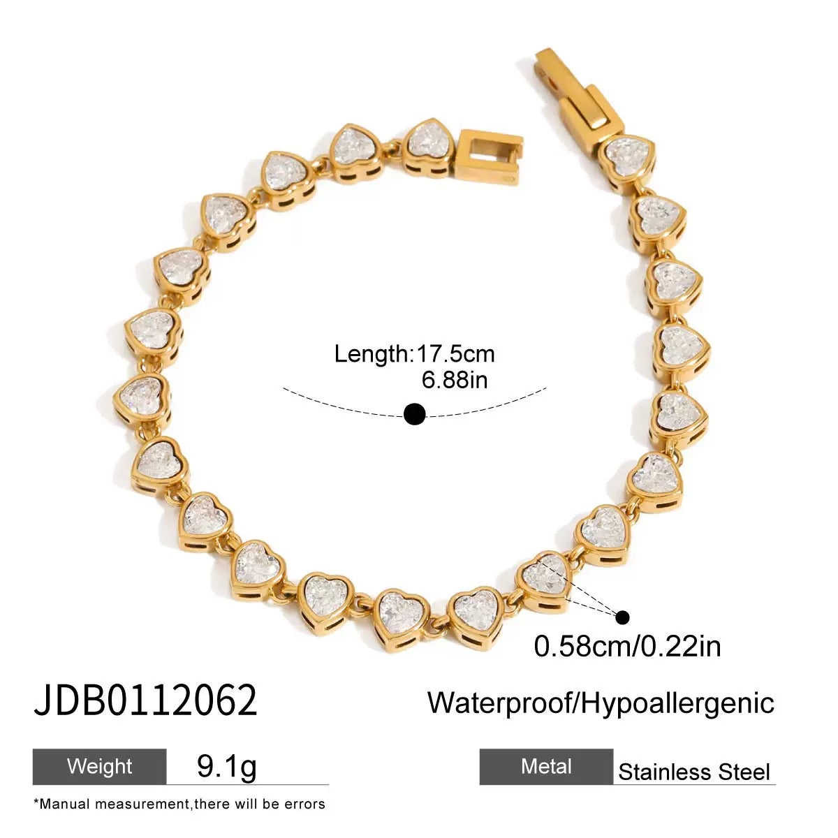 zircon shine rock bracelets