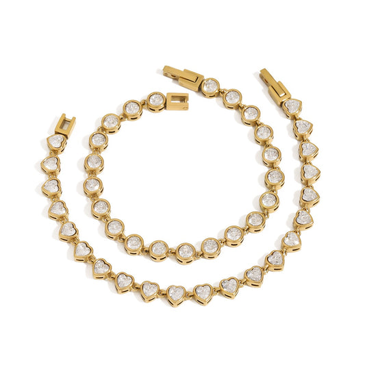 zircon shine rock bracelets