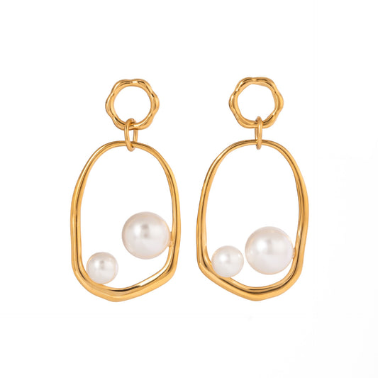 Pearly gate earrings