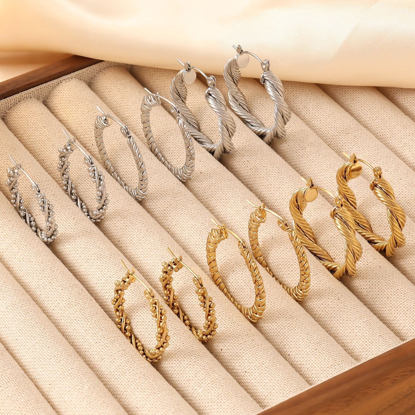 Classic braid hoops
