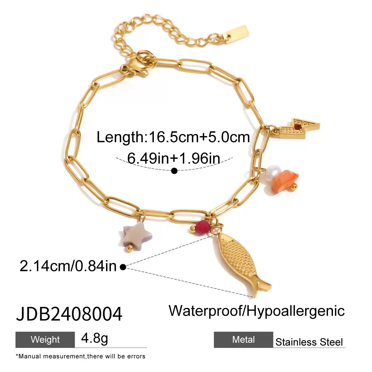 Anny Bondi rainbow charm bracelets collections