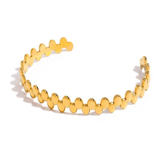 Beady open bangle