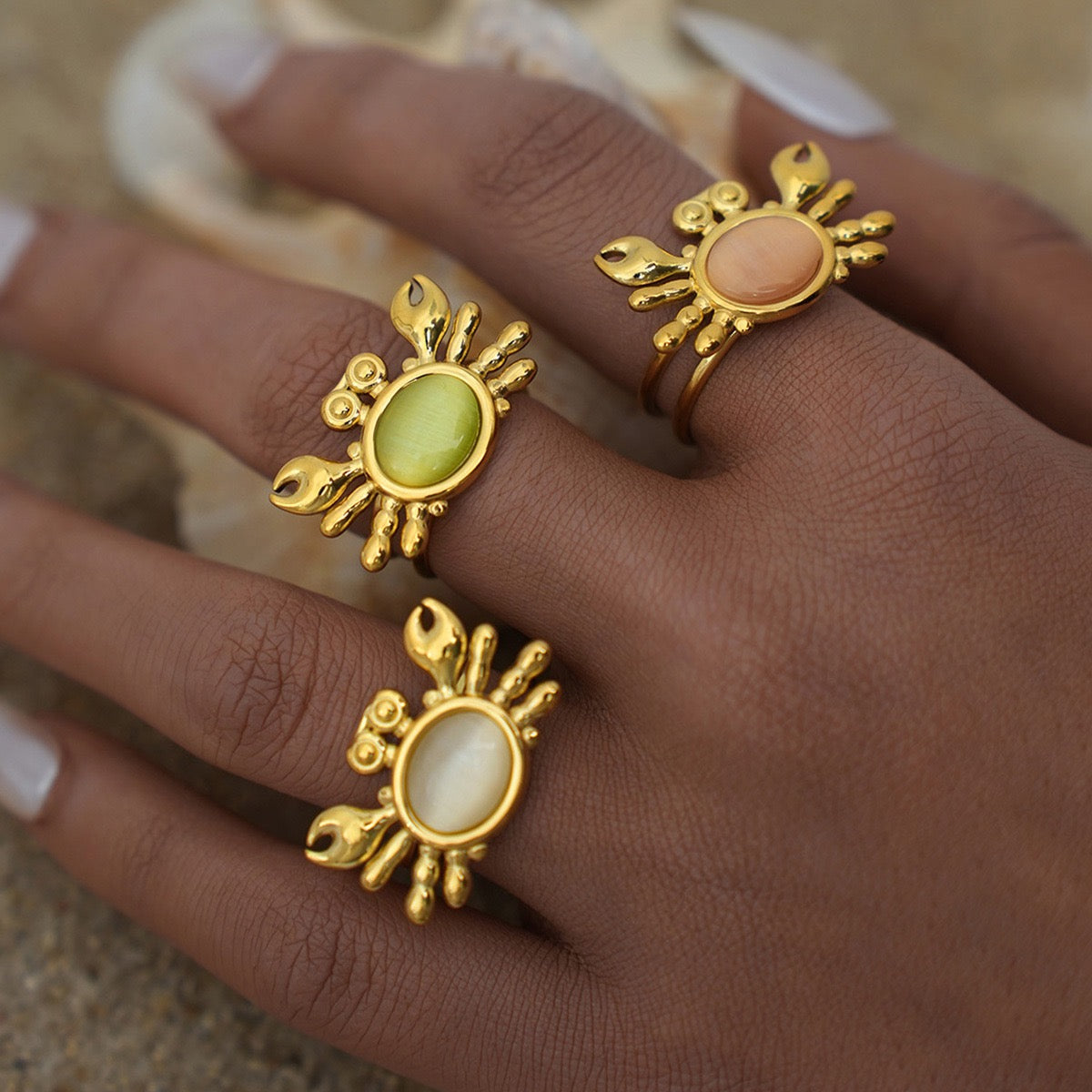 Cute crab ring