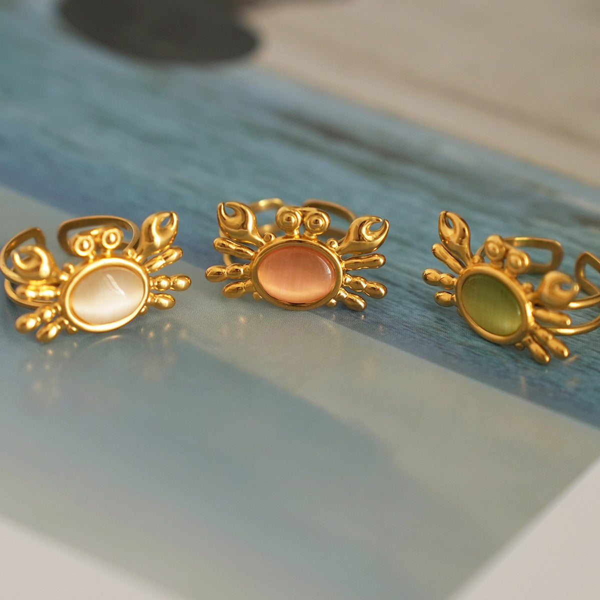 Cute crab ring