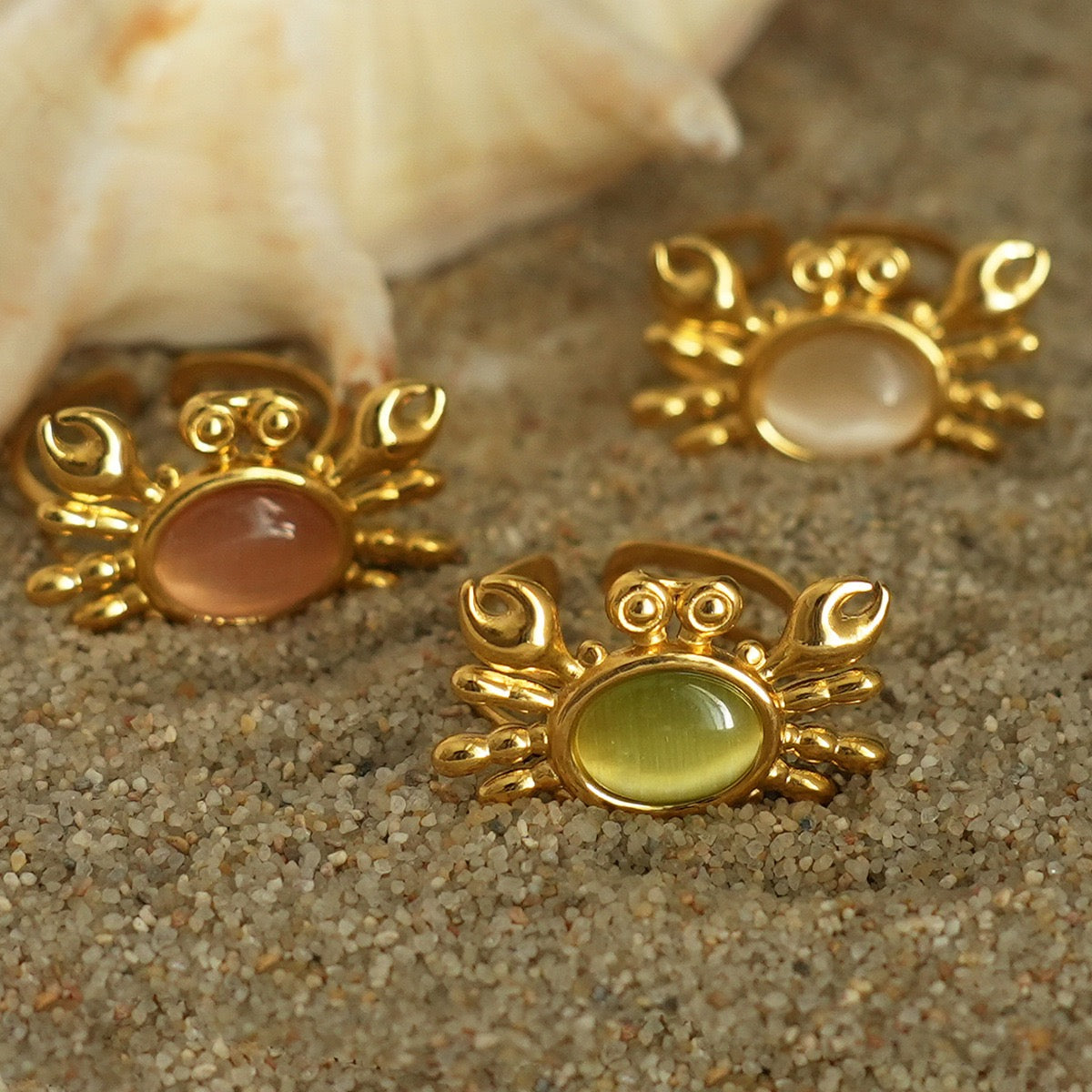 Cute crab ring