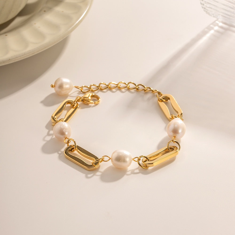Boone Favorite freshwater pearls chain bracelet