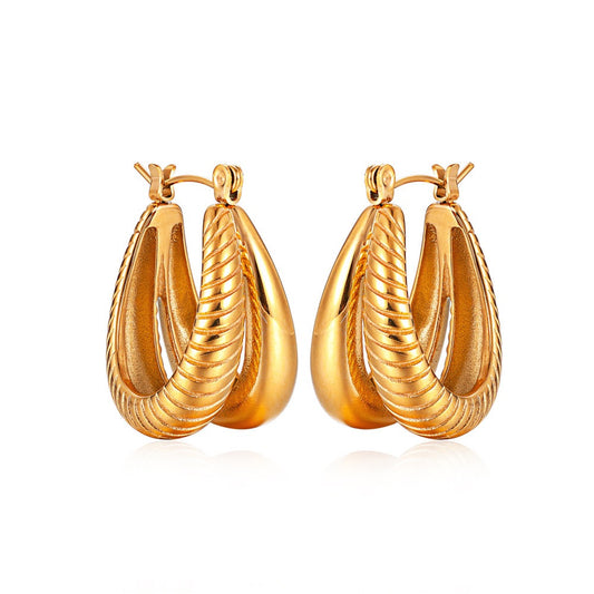 Double hoop earrings