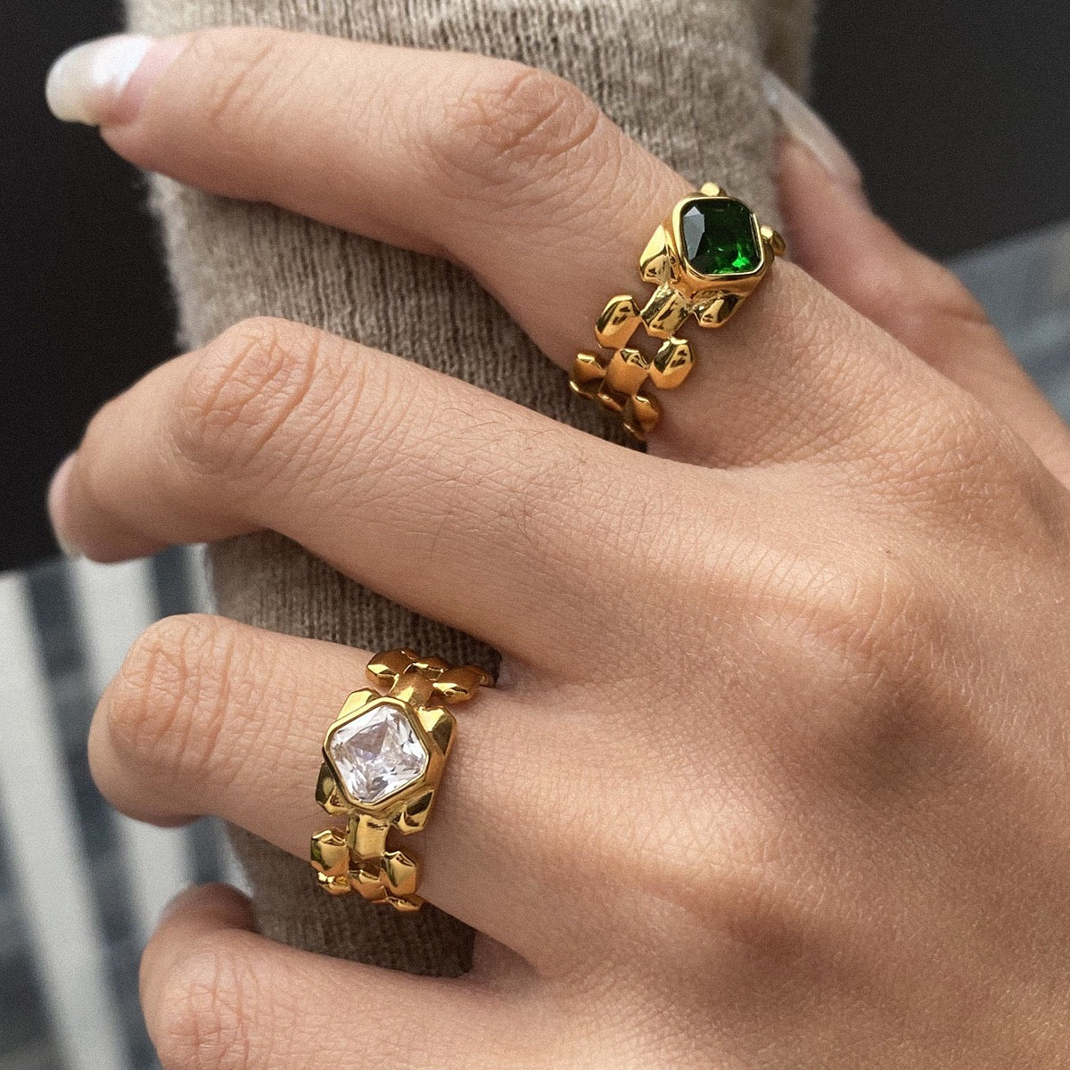 Watch belt rings