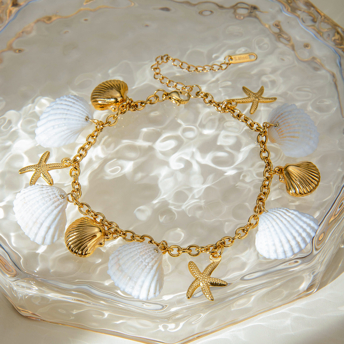 Florence Natural seashell anklet/bracelet