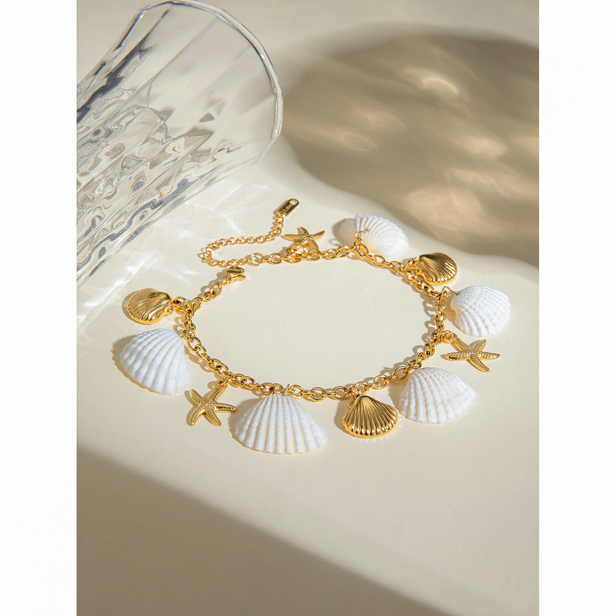 Florence Natural seashell anklet/bracelet