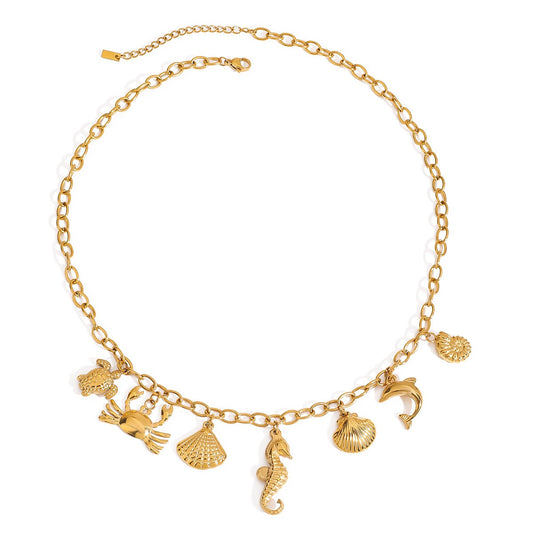 Seahorse charm necklace