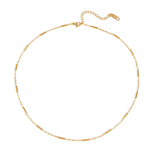 Golden bits chain necklace