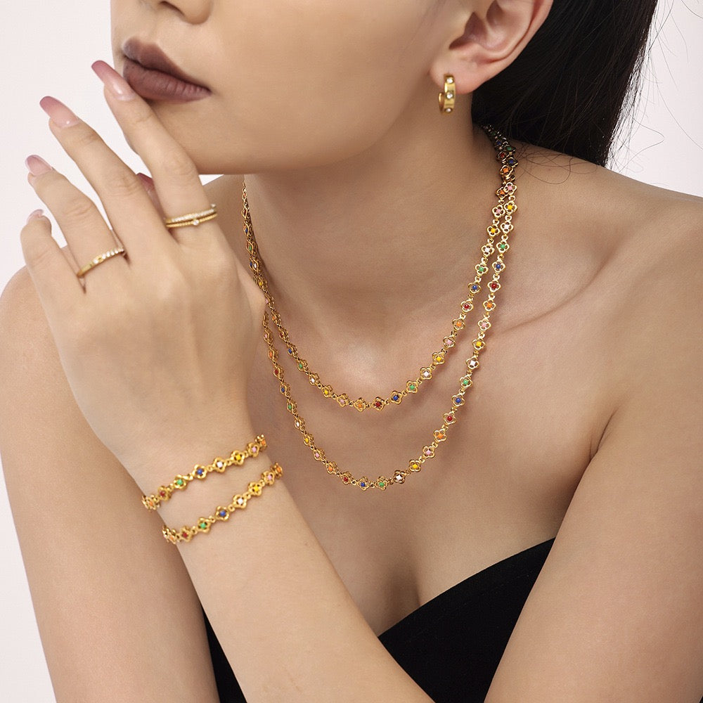 Rainbow drip set
