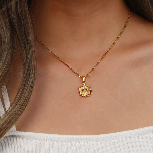 Evil eye sunny necklace