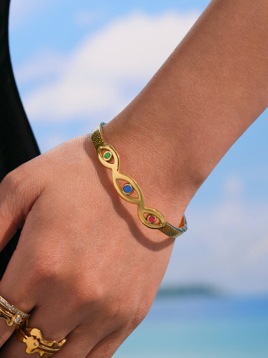 Evil eyes bangle