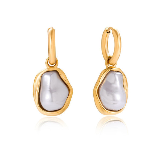 Baroque pearly hoopd