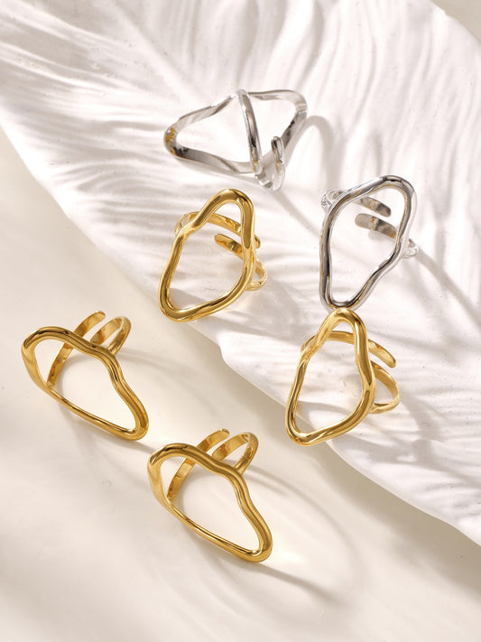 Lines hoop rings