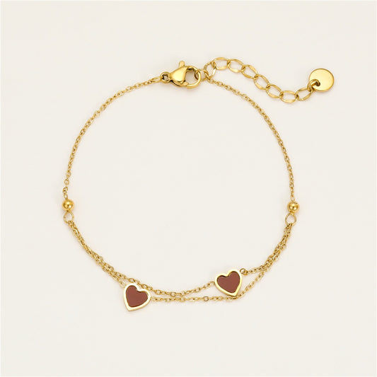 Red heart bracelets
